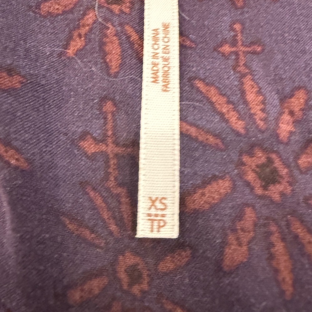 Free People Purple and Red Patterned Tunic Top - Picture 6 of 6